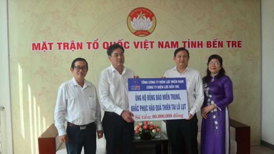 Tiền Giang, Bến Tre hỗ trợ miền Trung khắc phục hậu quả thiên tai